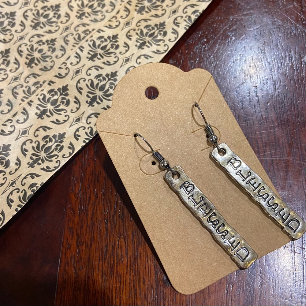 “Blessed” earrings - Picture 1 of 1